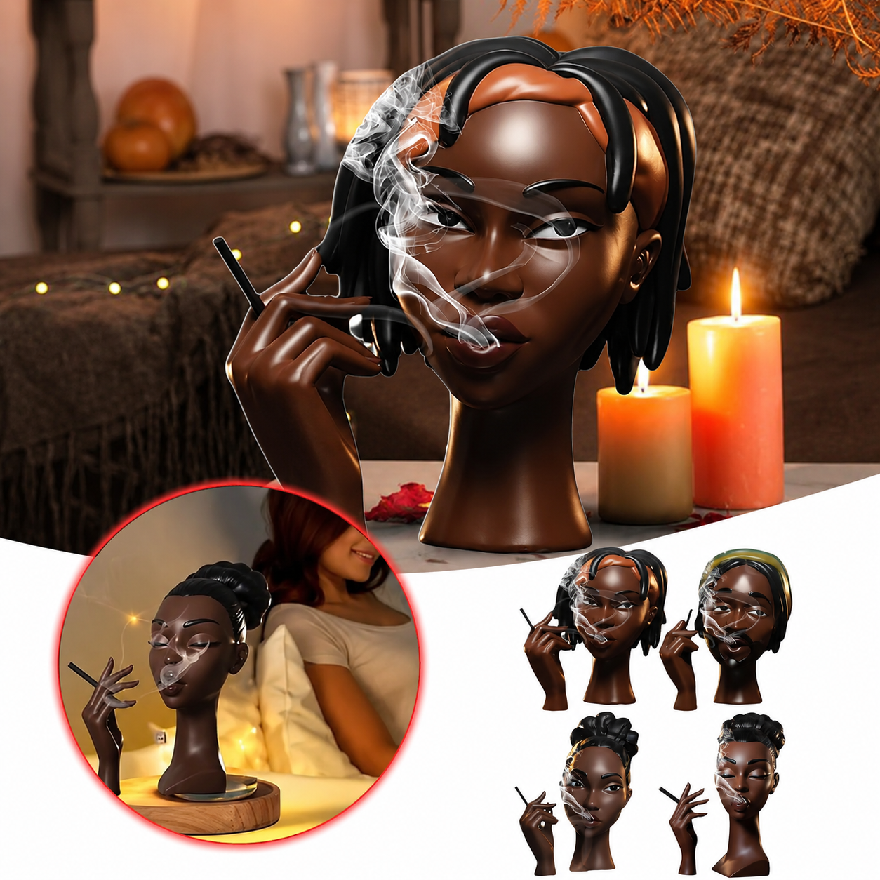 Malik Smoke Muse™ – Decorative Incense Burner
